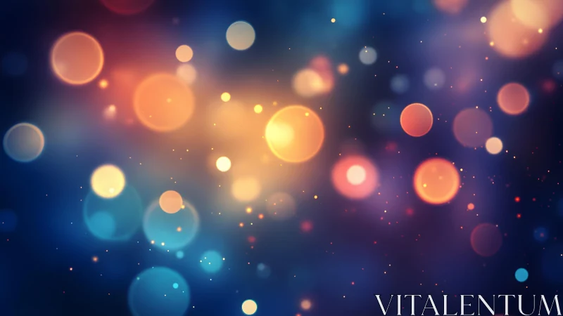 Colorful bokeh light background with abstract dreamy style.