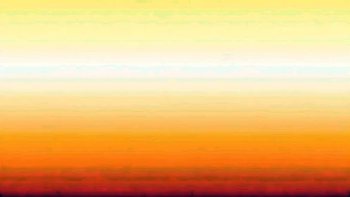 Sunrise bands melt from pale lemon sky to ember horizon.