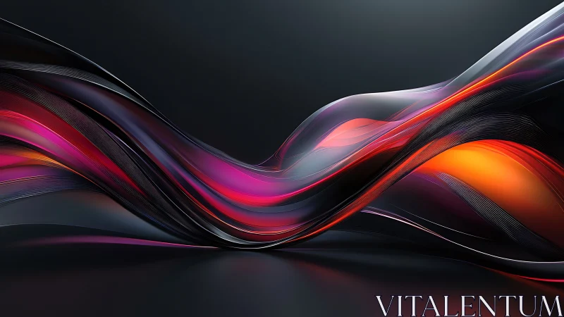 Parametric light ribbons in fluid chromatic wave dynamics.