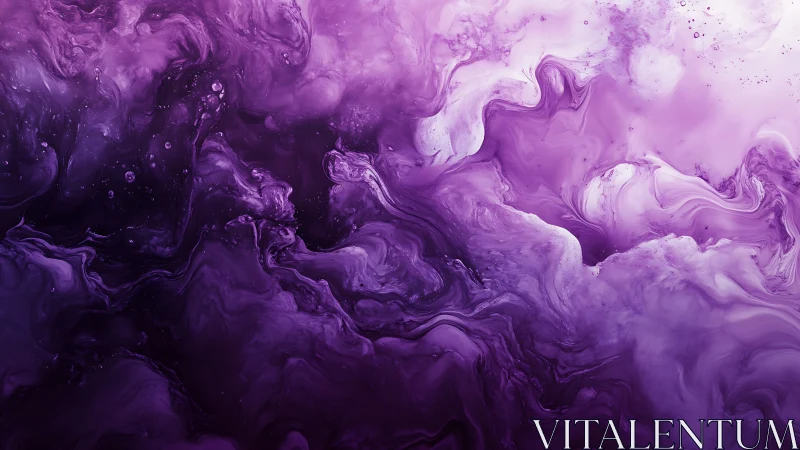 Vivid purple fluid abstract texture with swirling motion.