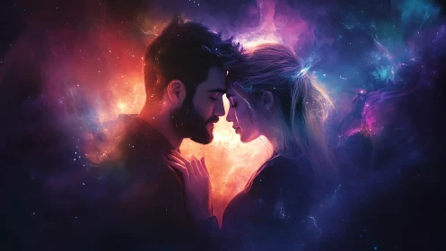 Two Souls Connected Through Cosmic Light