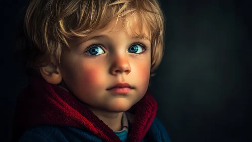Ethereal Youth Portrait in Expressive 3D Rendering.