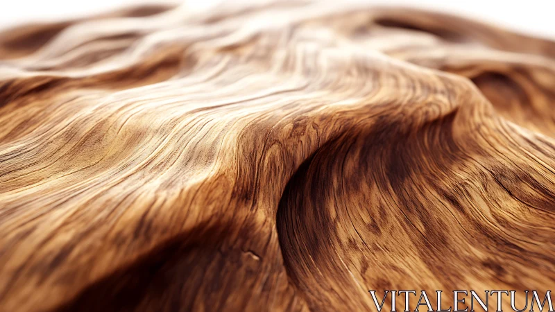 Flowing wooden surface ripples with warm organic movement