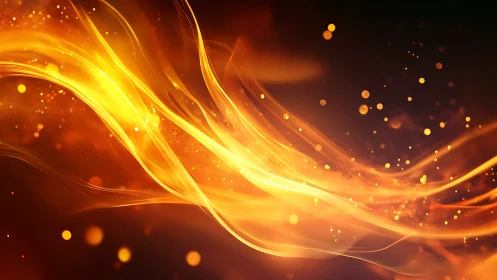 Golden Light Waves Dance Through Warmth and Wonder