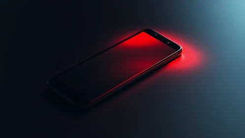 Smartphone Glowing with Vibrant Energy.
