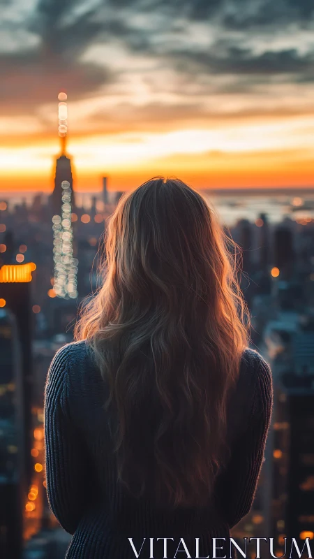 Cityrise reverie as dusk ignites a neon-tipped skyline.