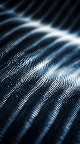 Metallic surface forms linear ridges with controlled reflections