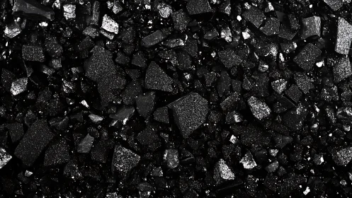 Shattered midnight crystals glimmer like urban stardust