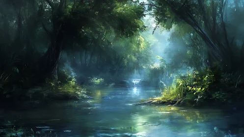 Emerald Cathedral: Where Sunlight Whispers Through Ancient Woodland