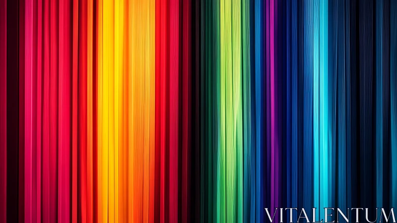 Vertical neon color streams glow in a vivid abstract gradient
