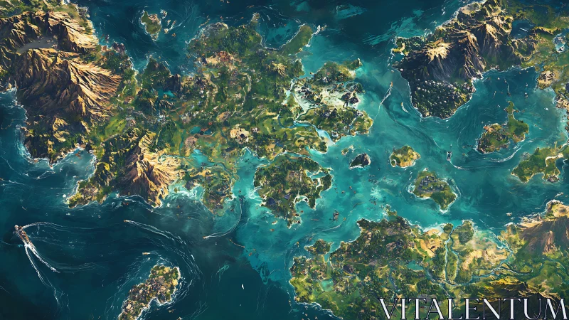 Aerial Archipelago: Topographic Ocean Study.