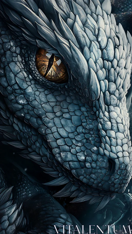 Hyper-detailed dragon close-up with crystalline scale texturing.