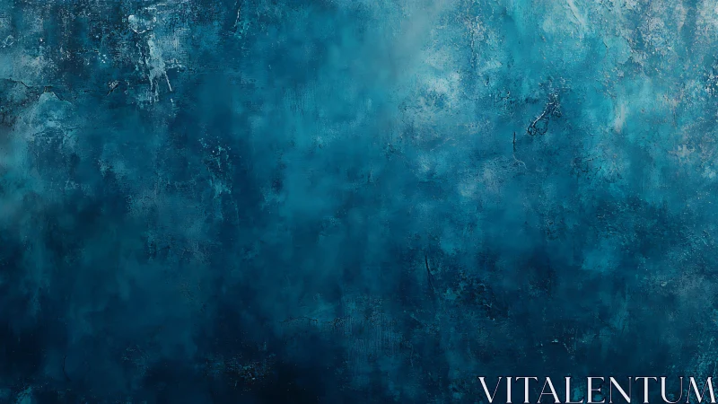 Deep teal textured background suggests misty ocean depth