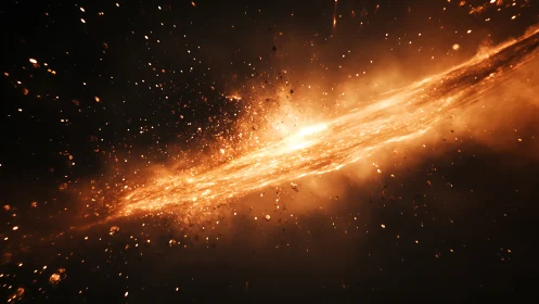 Incandescent Energy Ray Piercing Darkness.