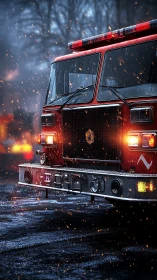 Emergency Response Vehicle with Dynamic Particle Effects and HDR Lighting