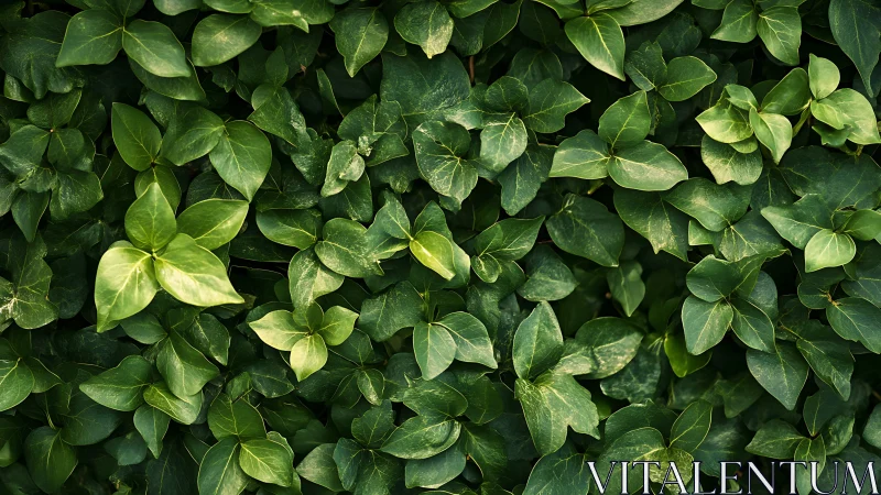 Dense common ivy foliage with overlapping glossy green leaves