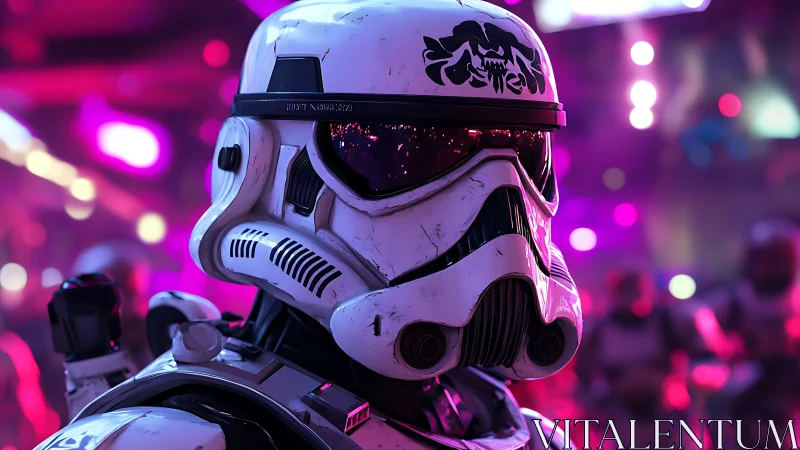 Neon-clad space trooper quietly owns the galactic dancefloor