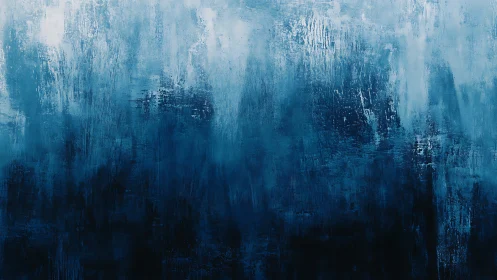 Blue textured abstract surface shows layered brush gradients