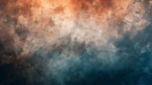 Abstract textured background with warm and cool color blending.