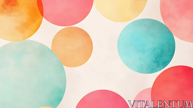 Soft pastel circles on light background in simple layout.