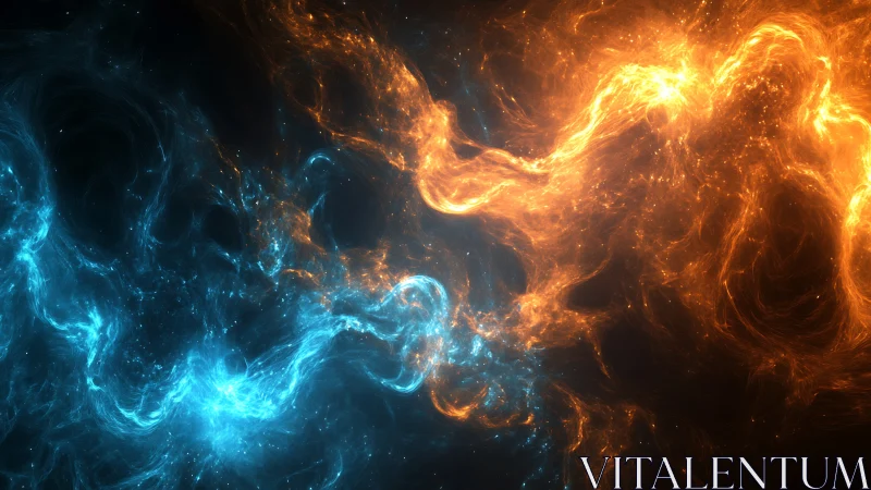 Ice and Fire Dancing Through Space.