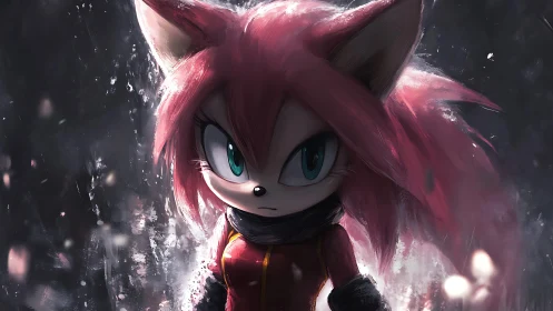 Storm-lit pink fox heroine carves calm from the chaos