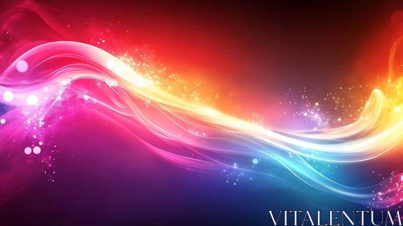 Chromatic energy waves with luminous spectral gradients.