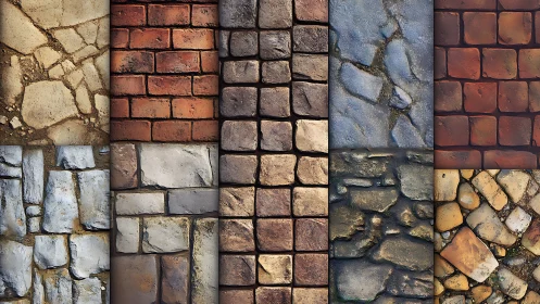 Material Palimpsest: Architectural Textural Grid Study.