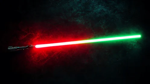 Cyberpunk plasma blade with dual-tone glow rendering.