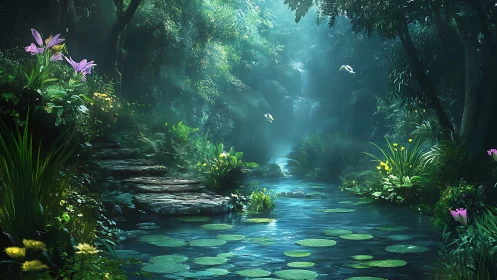 Luminous Forest Stream Sanctuary.