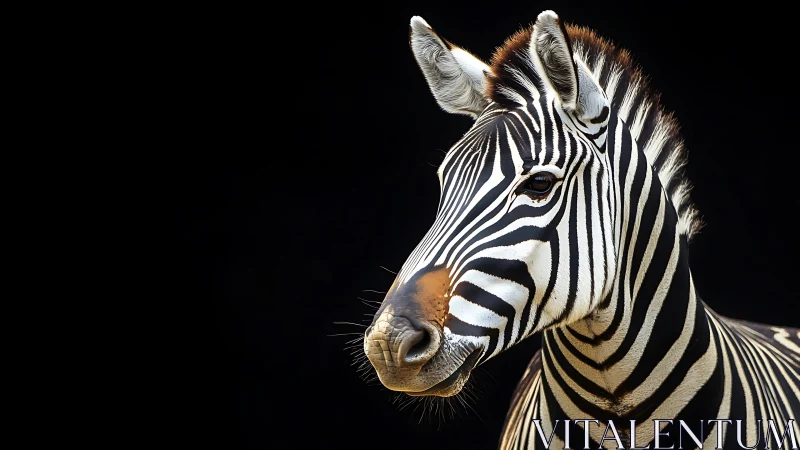 Zebra quietly rehearses its barcode for the African night