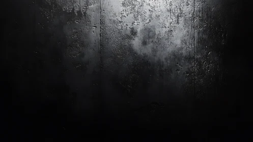 Dark textured wall surface under low directional lighting.