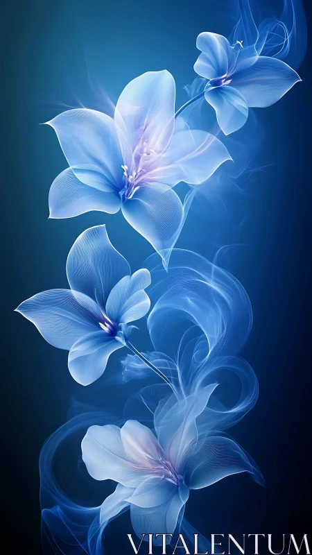 Luminescent Blooms Dancing Through Electric Night.