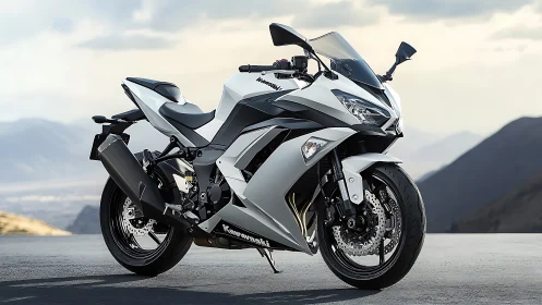 High-performance sport motorcycle rendered in crisp photoreal detail