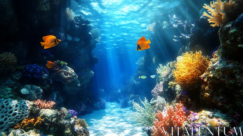 Sunlit coral canyon reveals vibrant reef ecology in depth