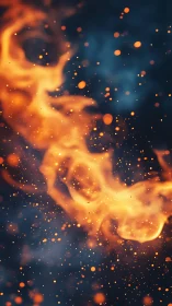 Dynamic Fire Particle Simulation with Volumetric Emission and Chromatic Dispersion