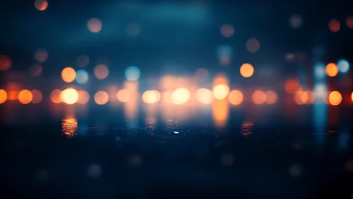 City bokeh constellations blur into a neon-tinted shoreline