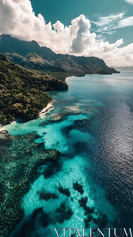 Turquoise Cove Paradise: Tropical Coastal Drama Unveiled.