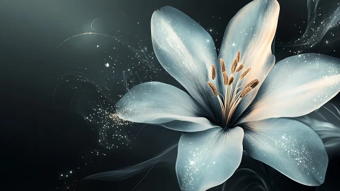 Luminous Lily Dreams with Sparkling Magic.