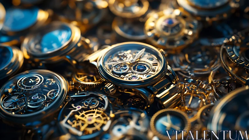 Mechanical luxury watches reveal illuminated skeleton movements