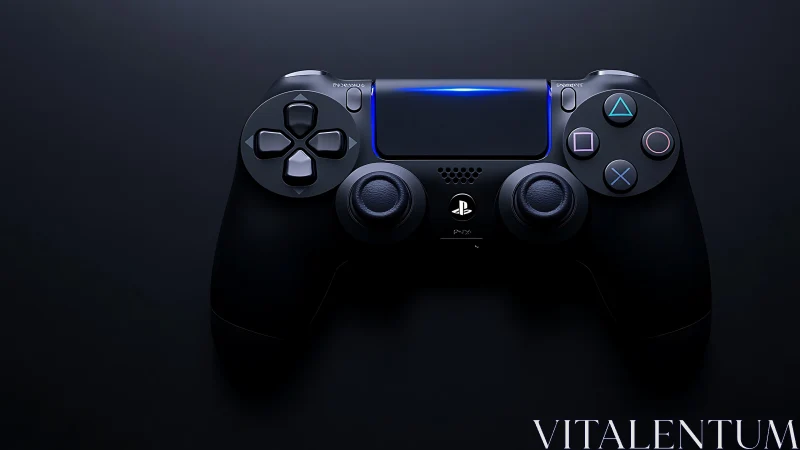 DualSense Controller with Integrated Touchpad Display and Asymmetrical Button Configuration