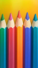 Colorful pencils stand ready to spark bright creative ideas