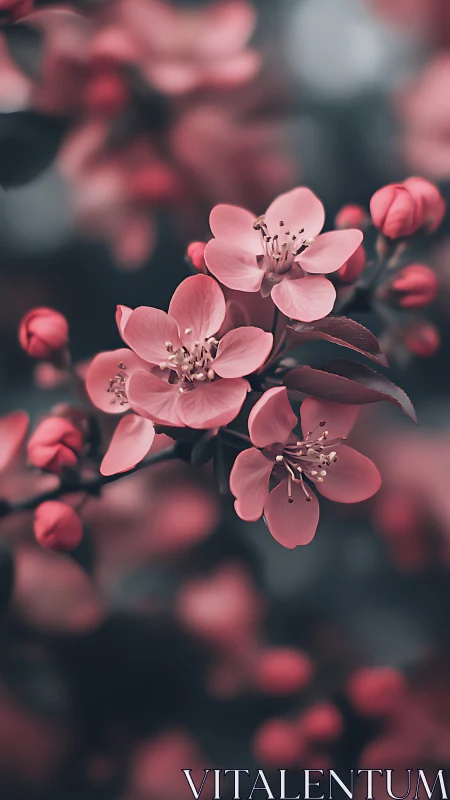 Soft Pink Blooms in Depth.