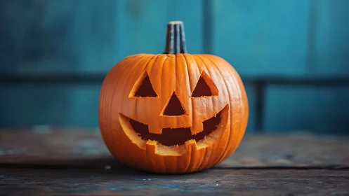 Grinning jack o’lantern practices its brightest spooky smile