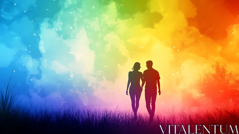 Two Hearts Walking Together Into Tomorrow.