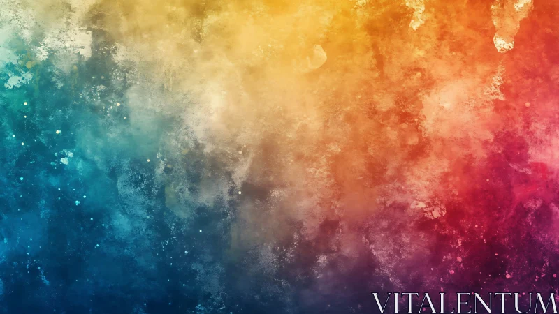 Multicolor textured gradient transitions across the canvas