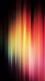 Vertical neon light streaks form radiant color spectrum.