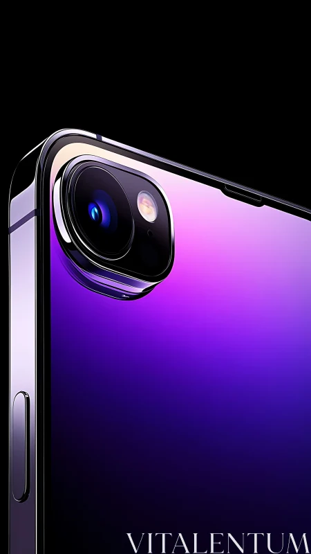 Purple-Gradient Smartphone Camera System Gleams with Tech Innovation
