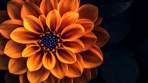 Molten Petals: Dahlia's Dark Bloom.