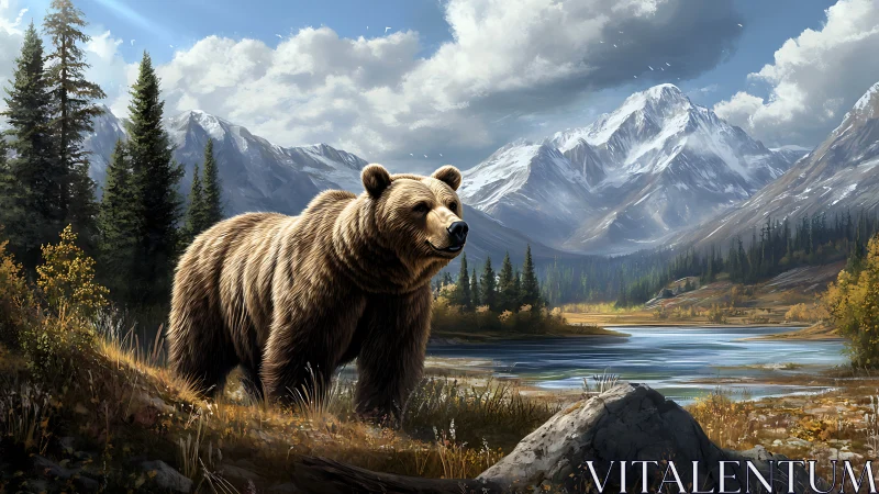 Contented valley bear beneath storytelling mountain skies.